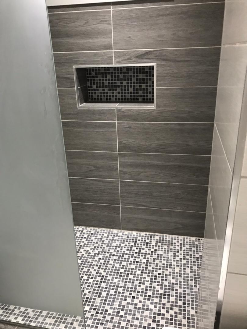 Douche carrelage mosaique