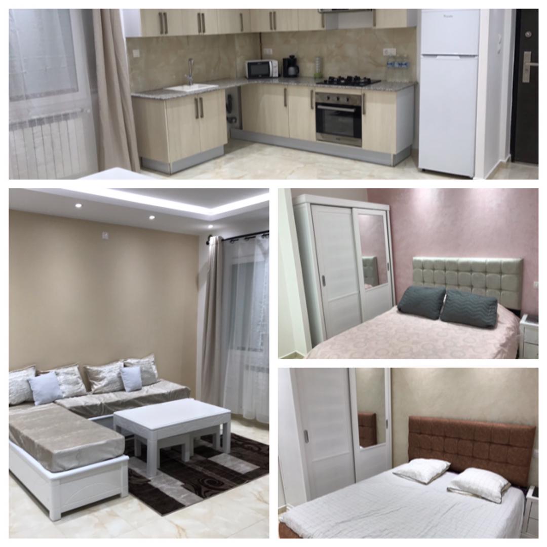 Vue appartement collage cuisine salon